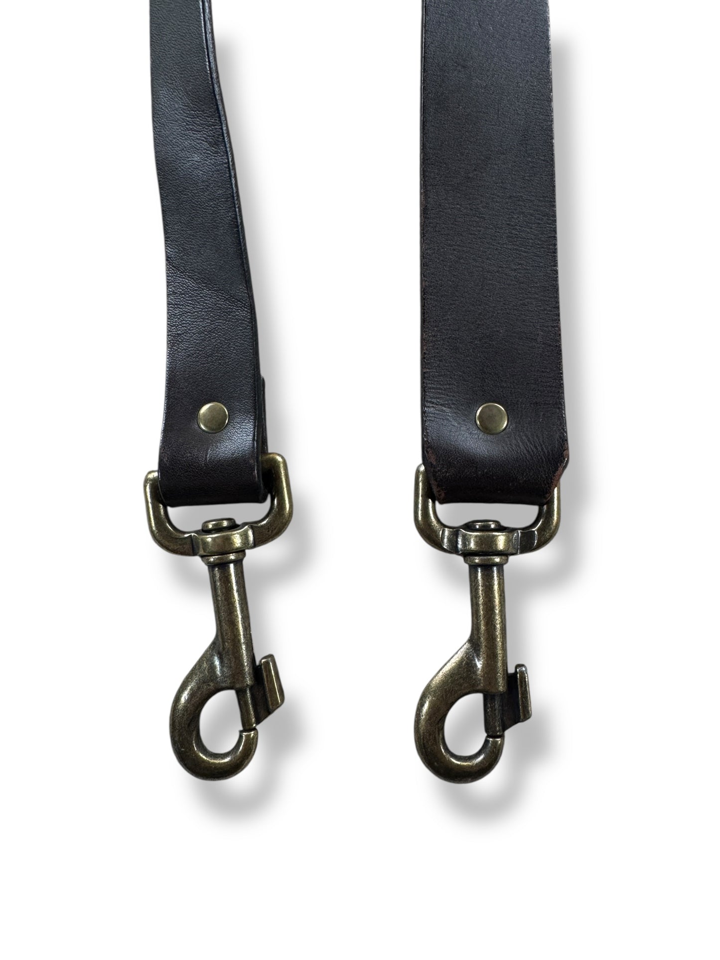 Clips on Filson Bridle Leather Strap