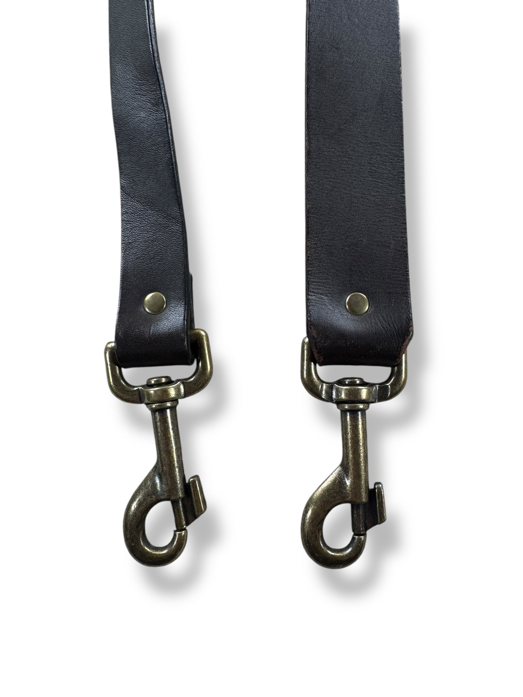 Clips on Filson Bridle Leather Strap