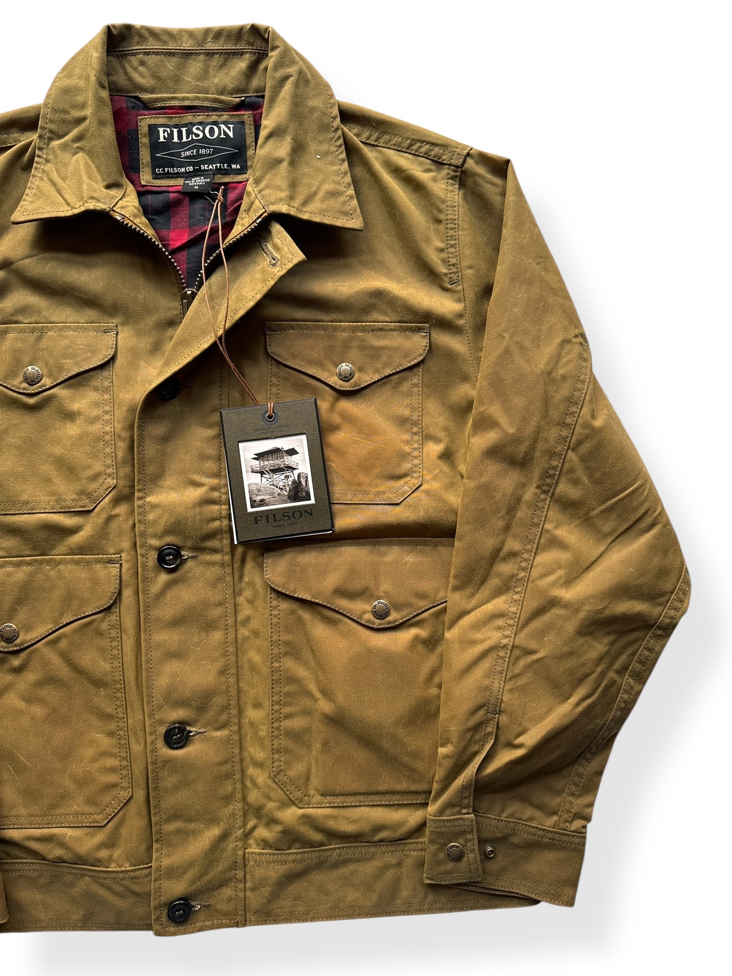 Front Left of NOS Filson Northway Jacket SZ M