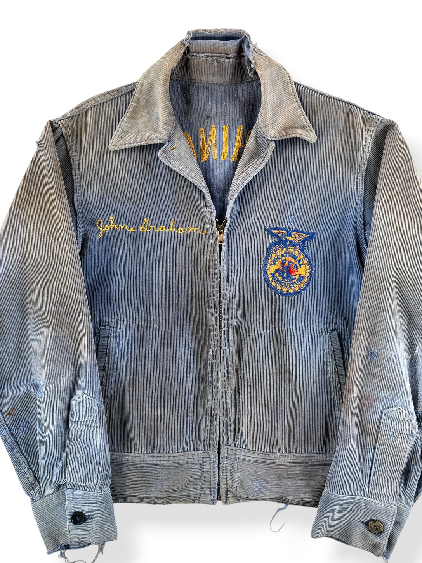Vintage Thrashed and Faded WA FFA Jacket SZ 38