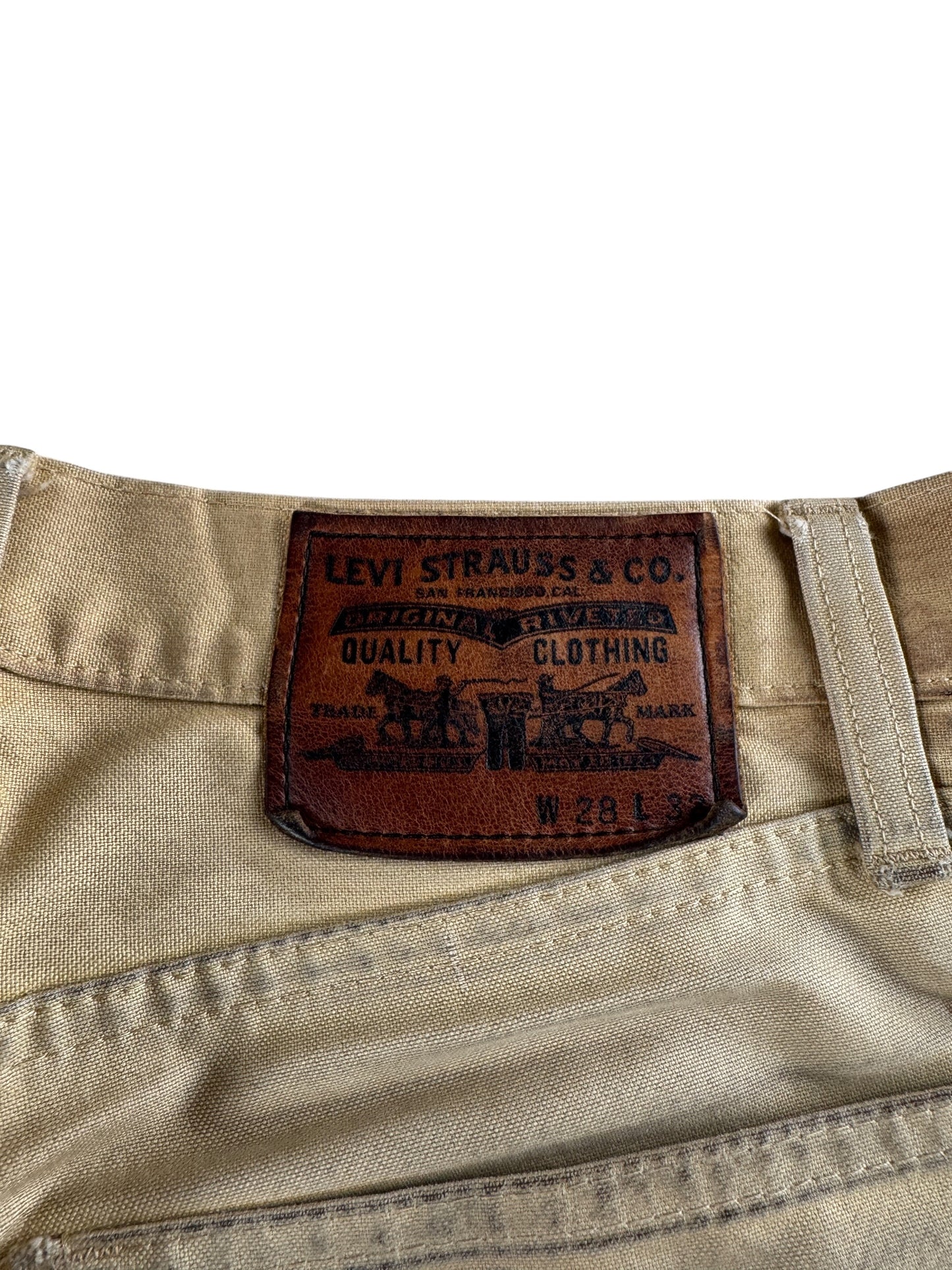 Patch on Filson x Levi's Repaired Tin Cloth Pants W28