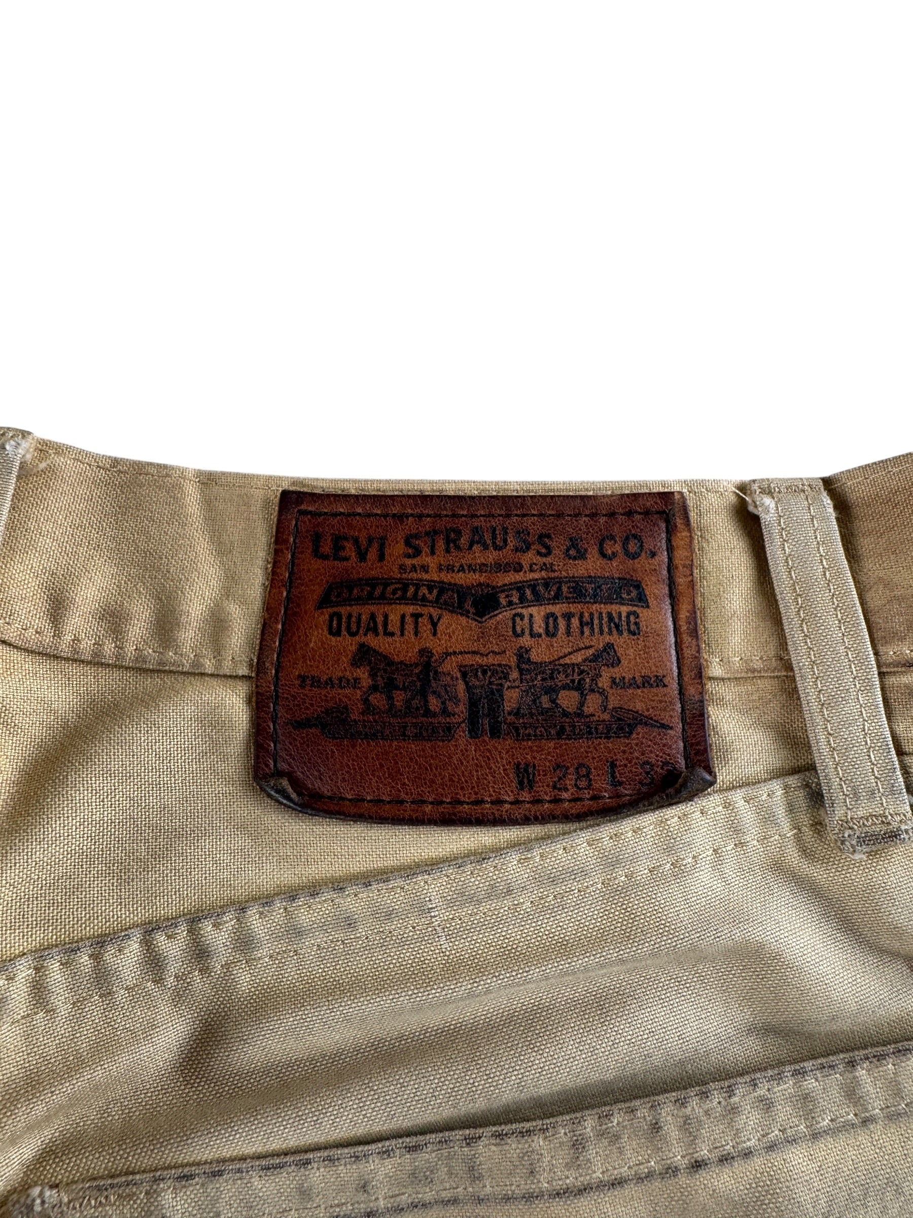 Patch on Filson x Levi's Repaired Tin Cloth Pants W28