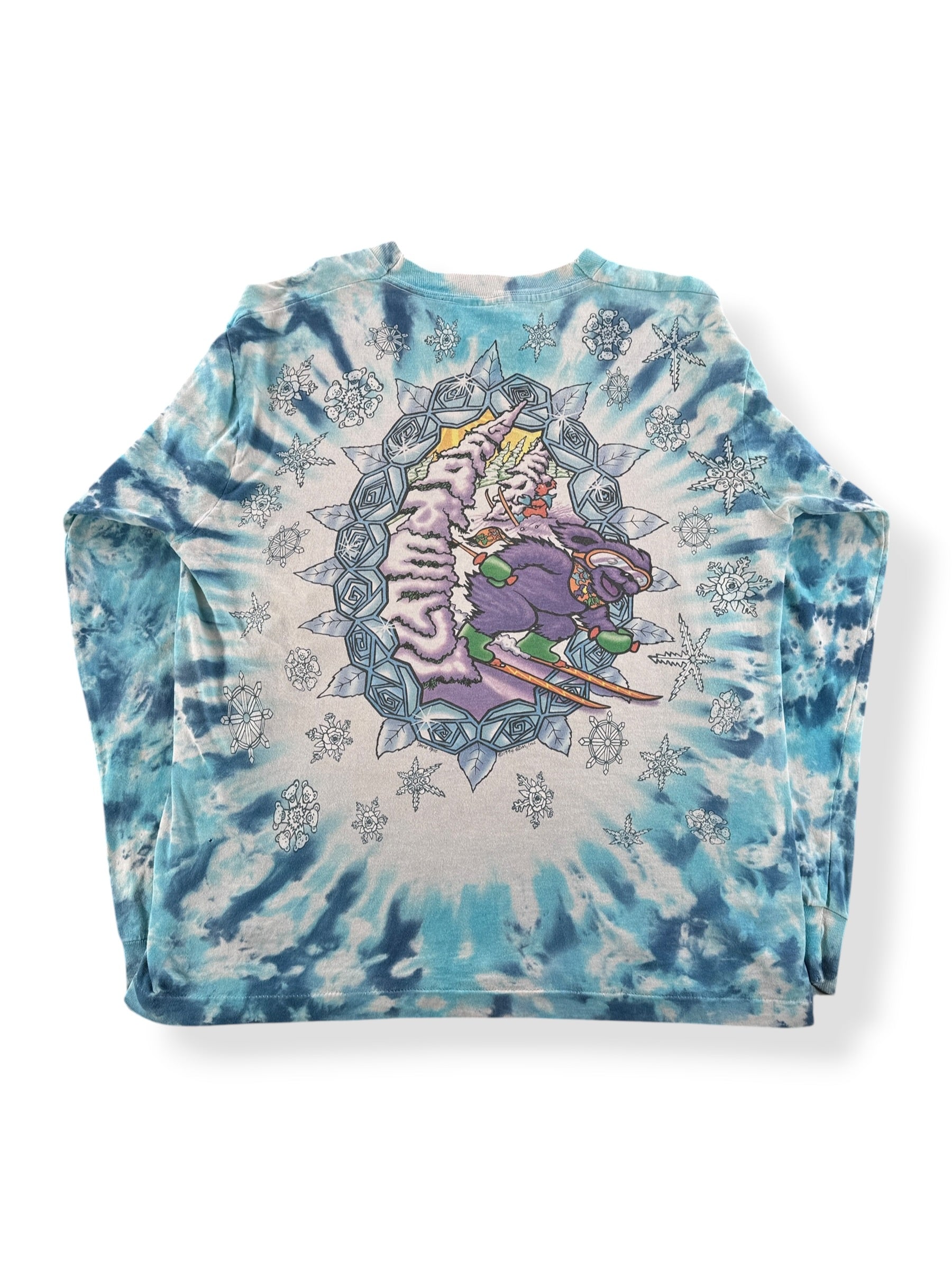 Back of Vintage Grateful Dead Snowboarding Bear Long Sleeve Tee SZ L