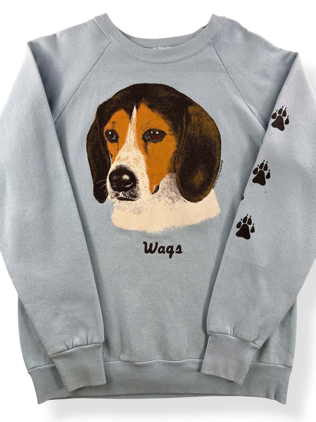 Close-up of Vintage 1980s Beagle Crewneck SZ S