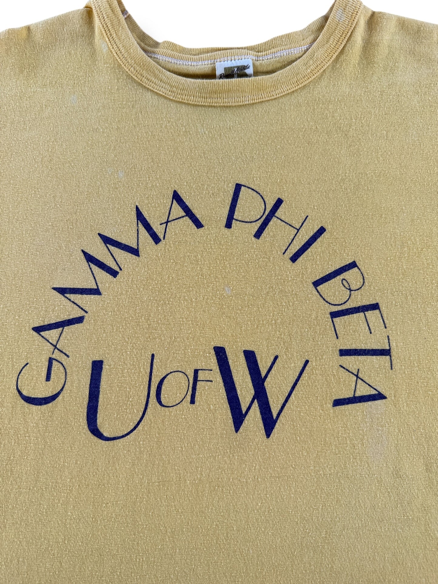 Graphic of Vintage UW Frat Tee SZ L (Fits M)