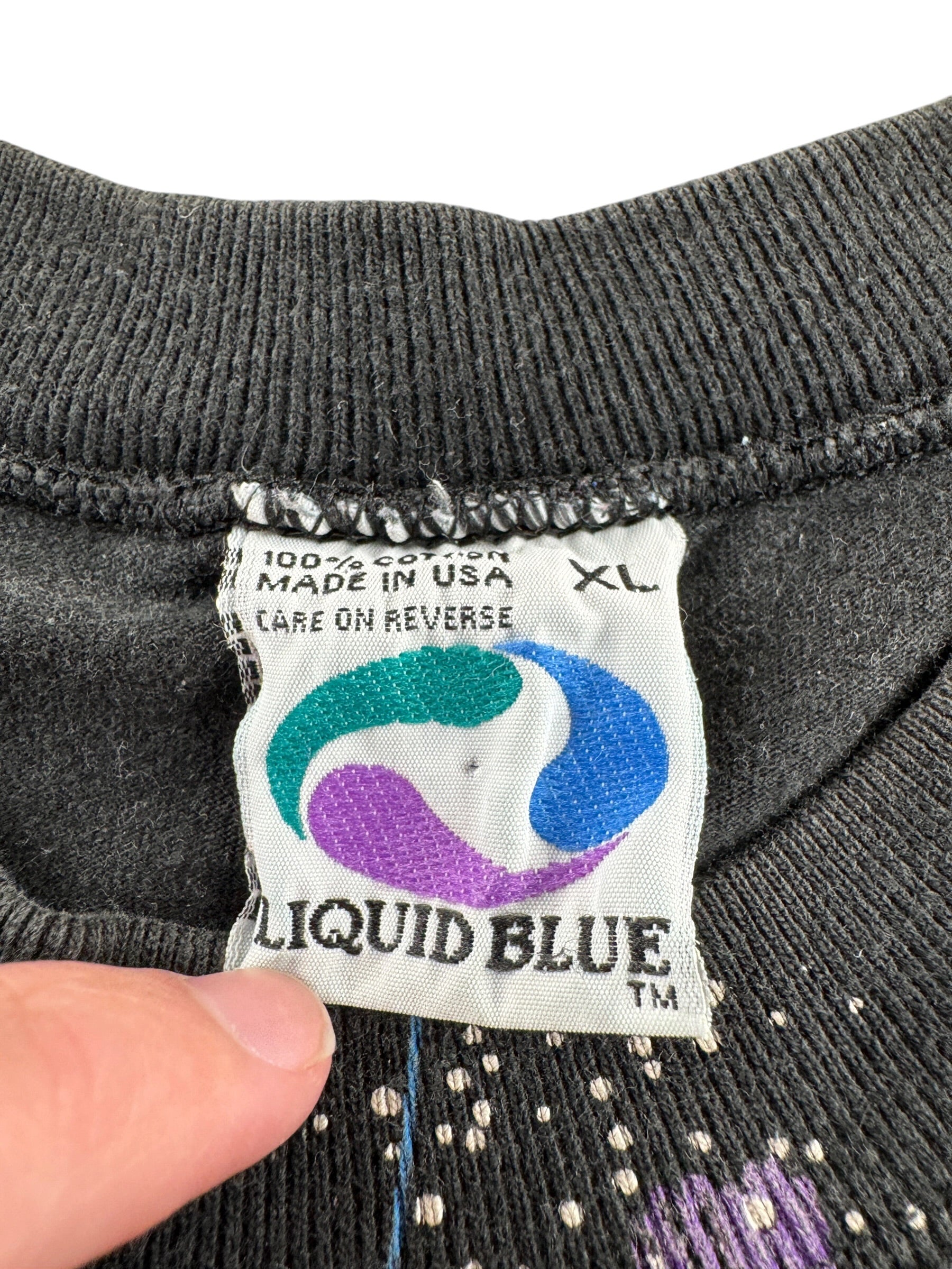 Tag on Vintage Liquid Blue Constellations AOP Tee SZ XL