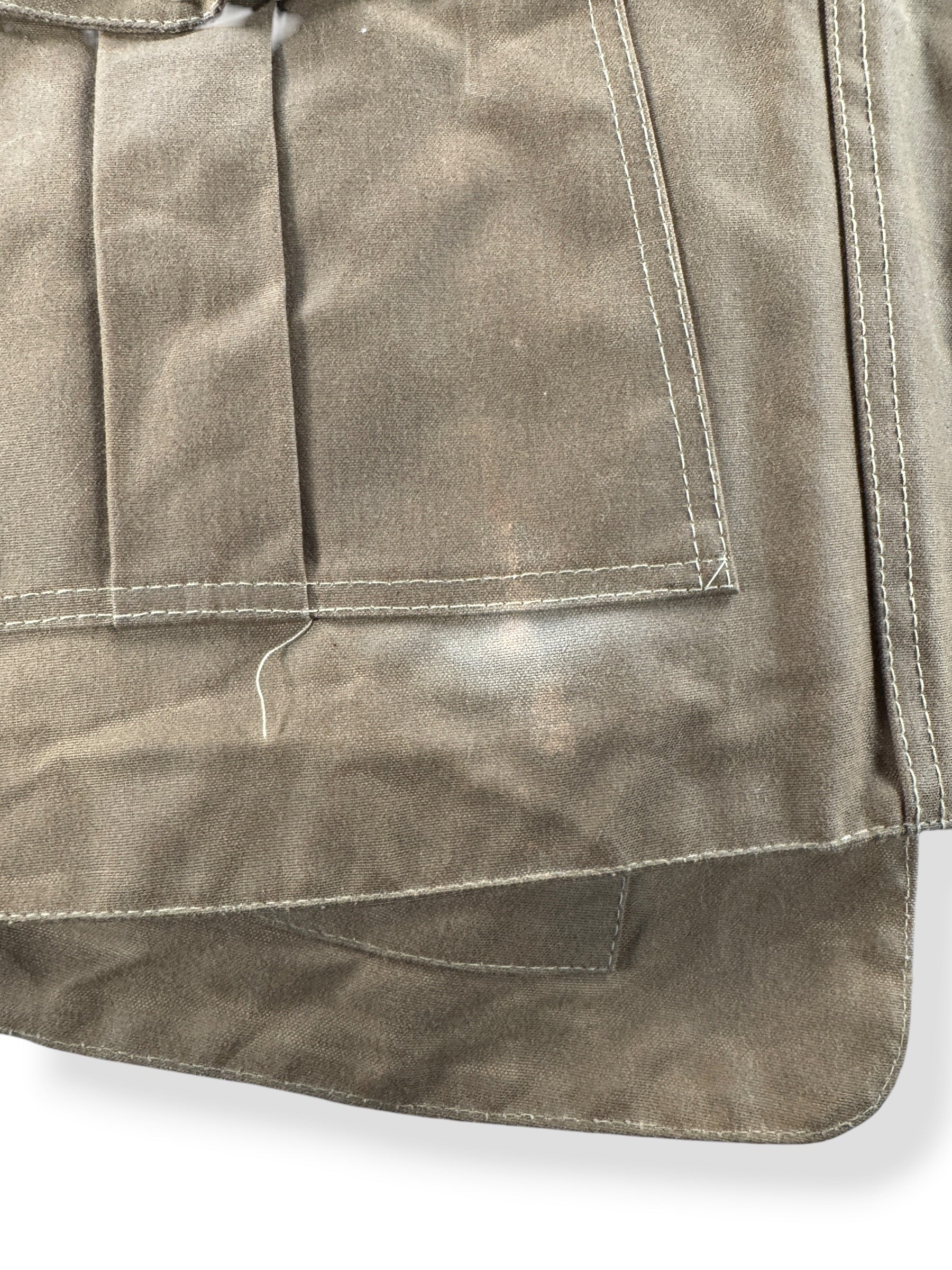 Wear on Vintage Filson Half Moon Tin Cloth Hunting Vest SZ M