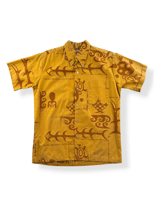 Front of Vintage Cotton Aloha Shirt SZ S