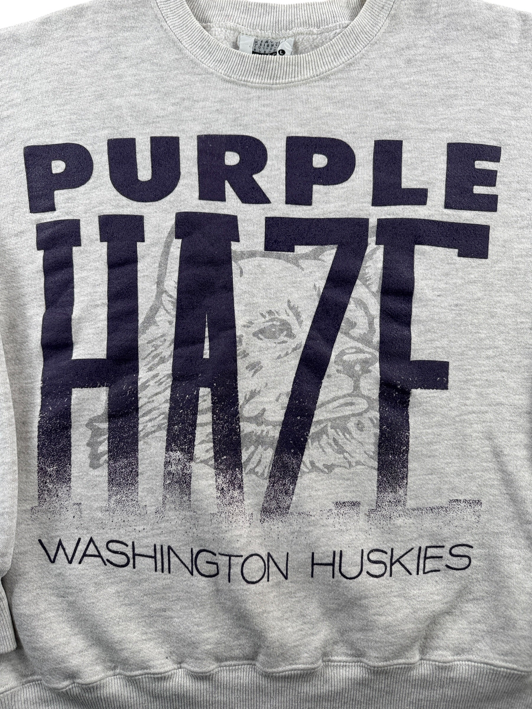Graphic of Vintage Huskies Purple Haze Crewneck SZ L