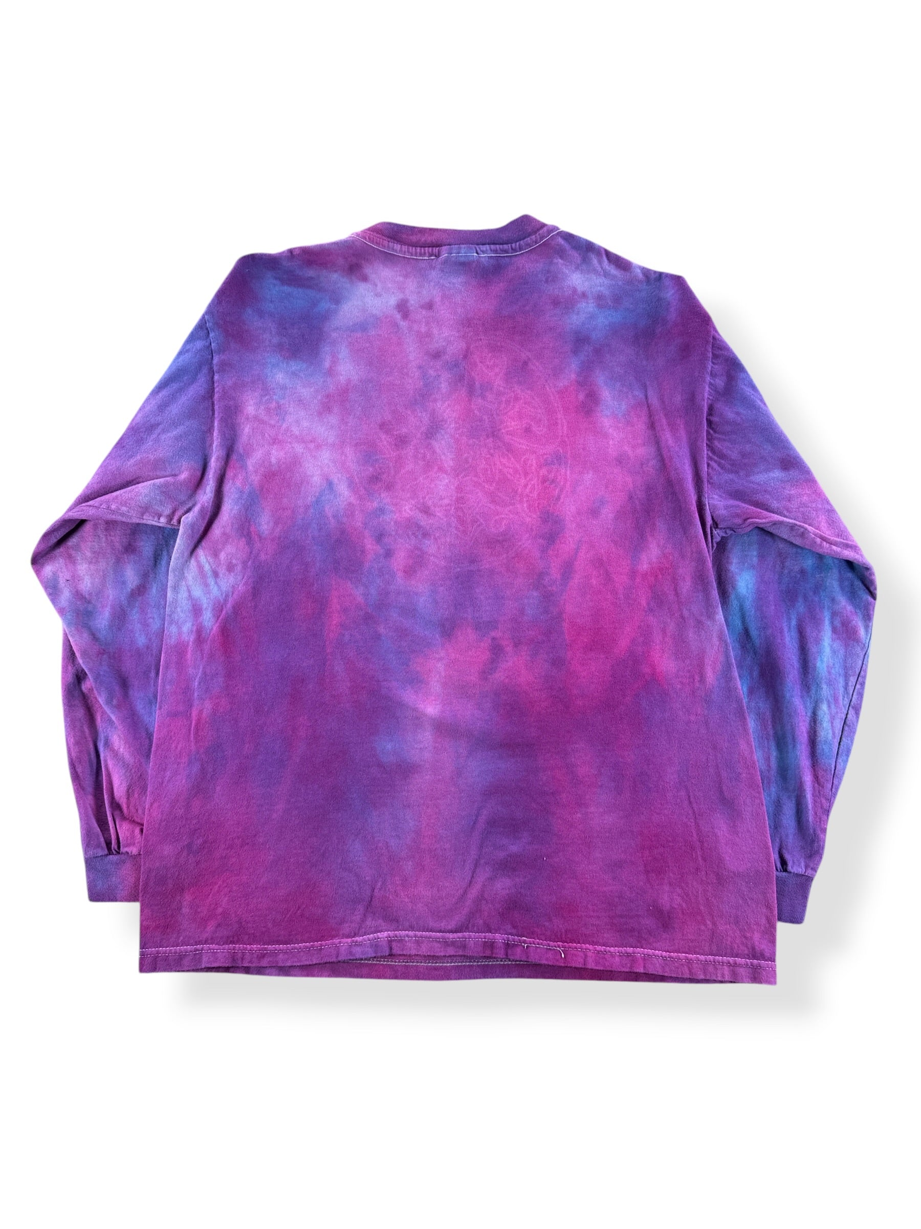 Back of Vintage Wolfhounds LS Tie Dye Tee SZ L