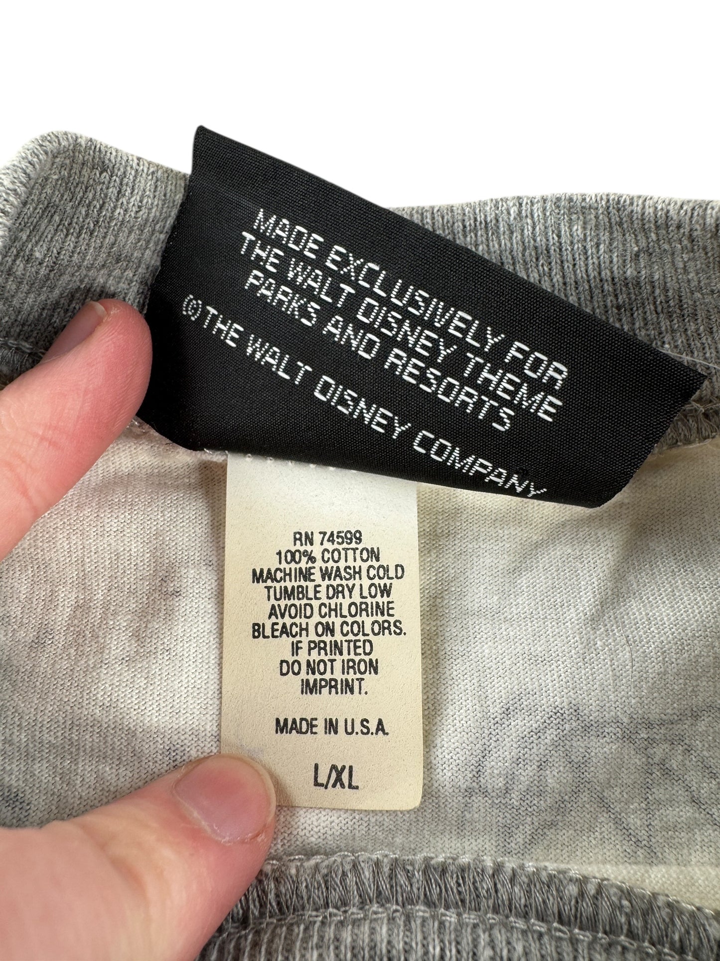 Tag on Vintage Donald Duck AOP Tee SZ L