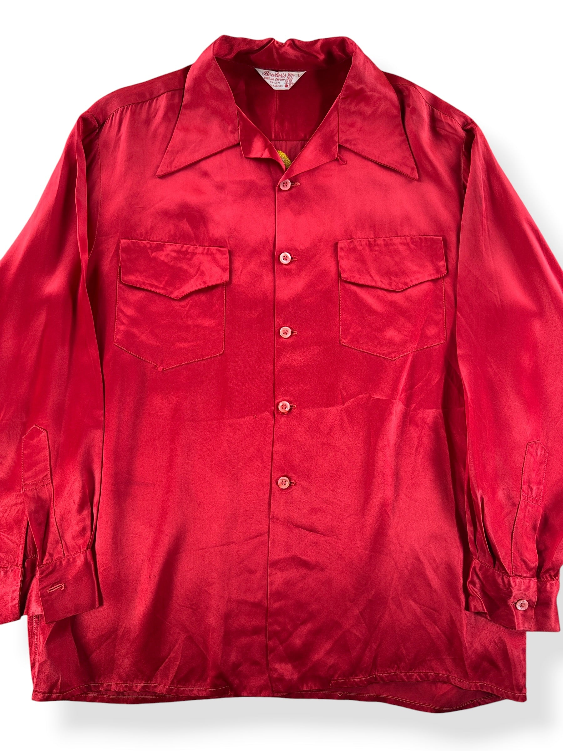 Vintage 1950s Satin Bowling Shirt SZ L – The Barn Owl Vintage Goods
