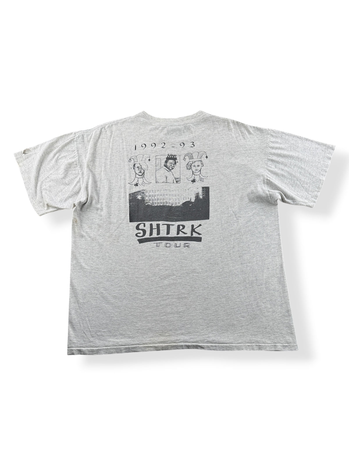 Back of Vintage 1992 Royalty SHTRK Tour Tee SZ XL