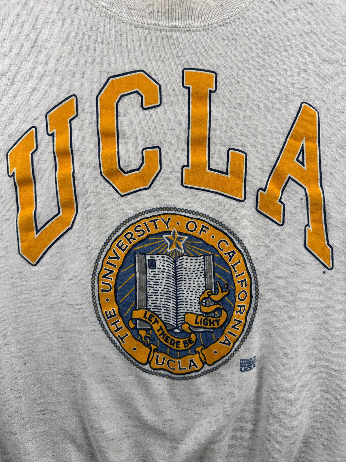 Front graphic on Vintage UCLA Crewneck SZ L (Fits M)