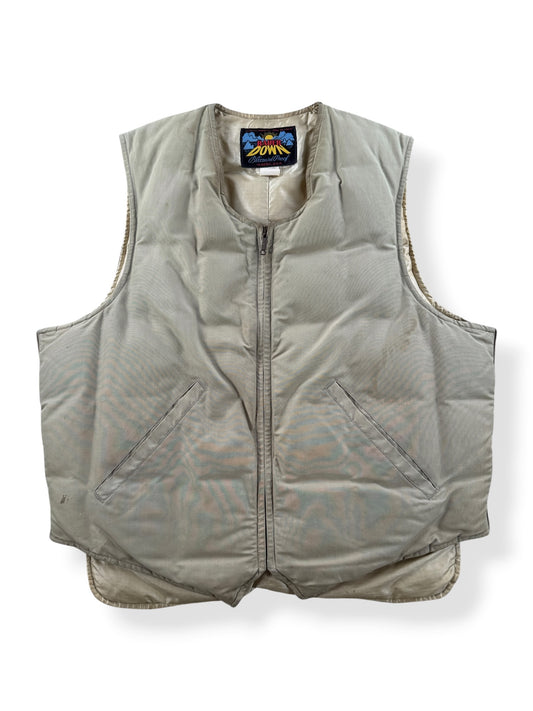 Front of Vintage Eddie Bauer Sun Down Label Vest SZ 44 AS IS