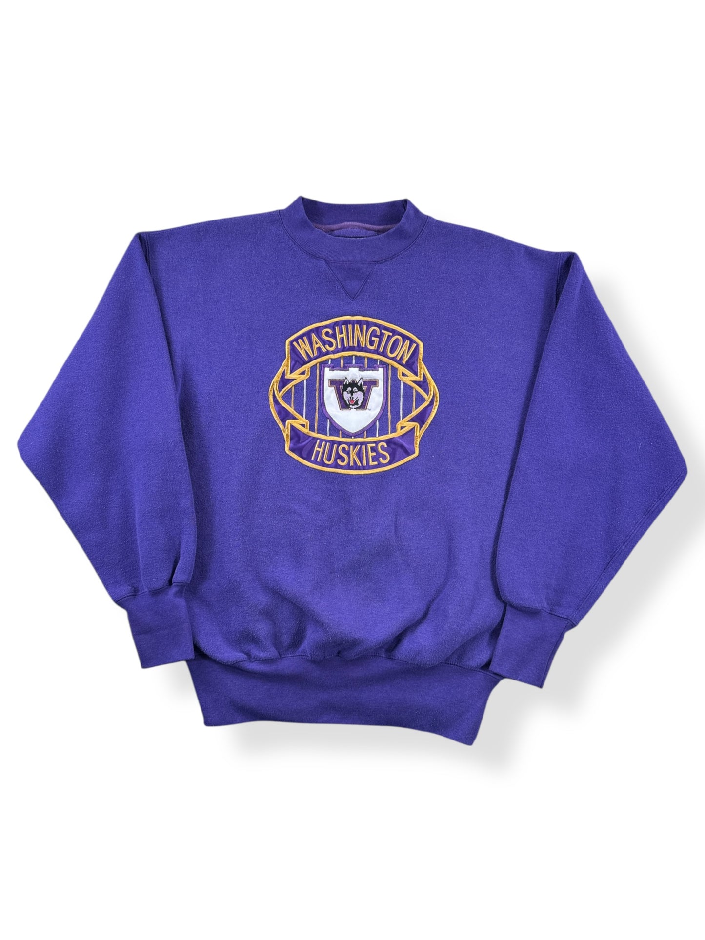 Front of Vintage Huskies Embroidered Sweatshirt SZ L (Fits M)