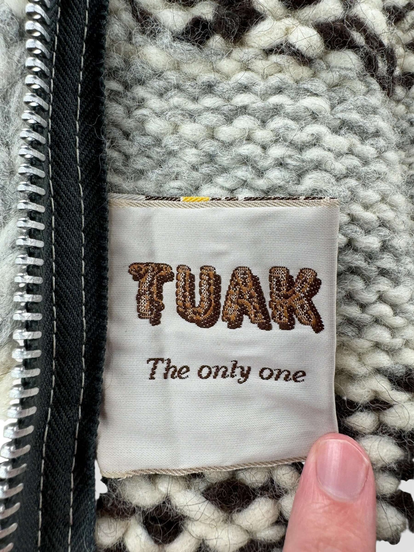 Tag on Vintage Cowichan Style Vest SZ M