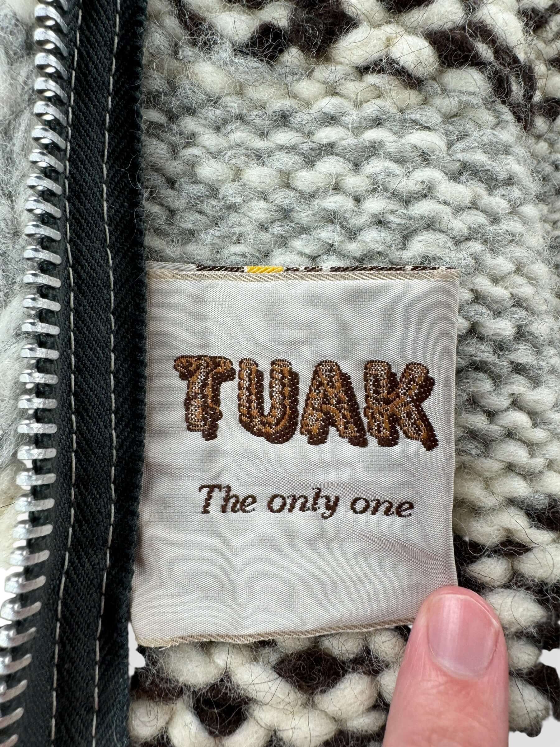 Tag on Vintage Cowichan Style Vest SZ M