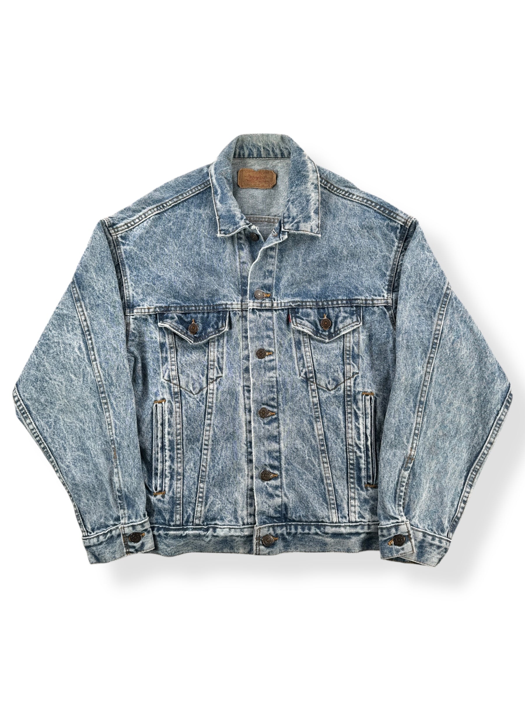 Front of Vintage Levi's Acid Wash Type 3 Jacket SZ L