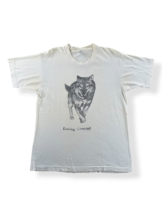 Front of Vintage Losing Ground Wolf Tee SZ L