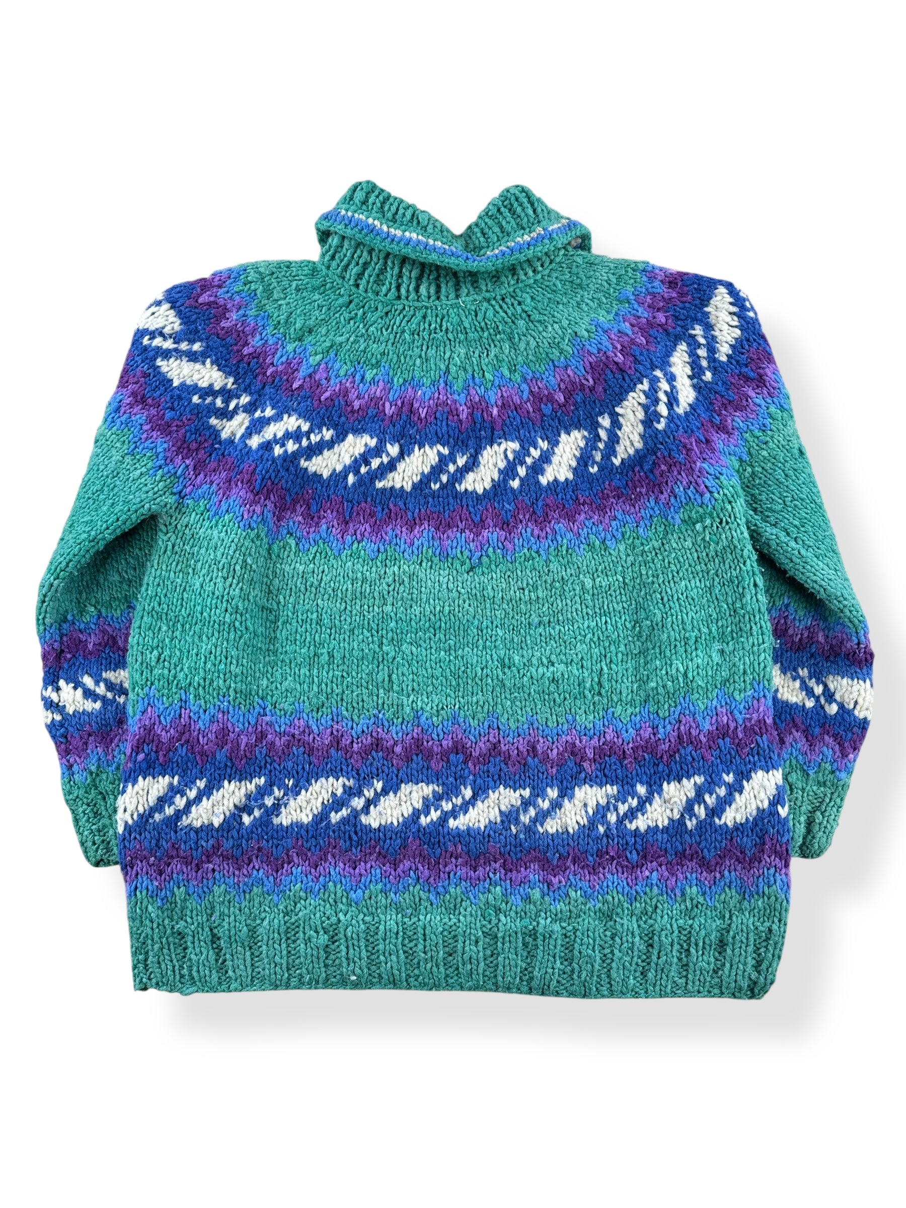 Back of Vintage Chunky Knit Sweater SZ L