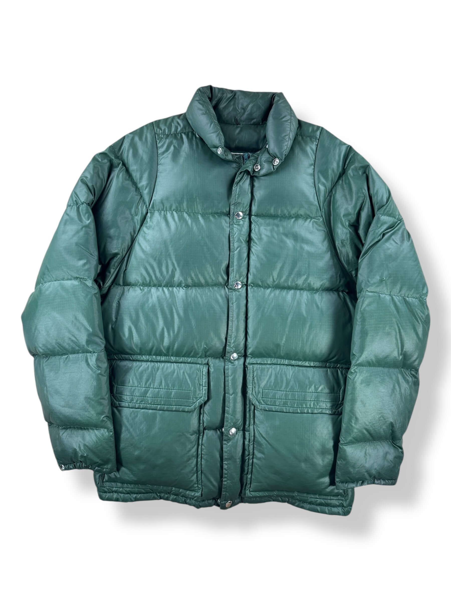 Front of Vintage Black Mfg Co Rainier Down Jacket SZ L