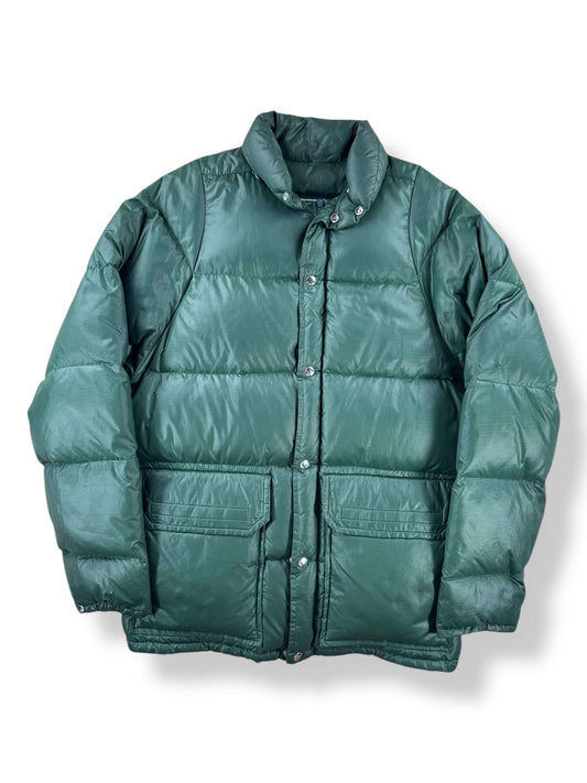 Front of Vintage Black Mfg Co Rainier Down Jacket SZ L