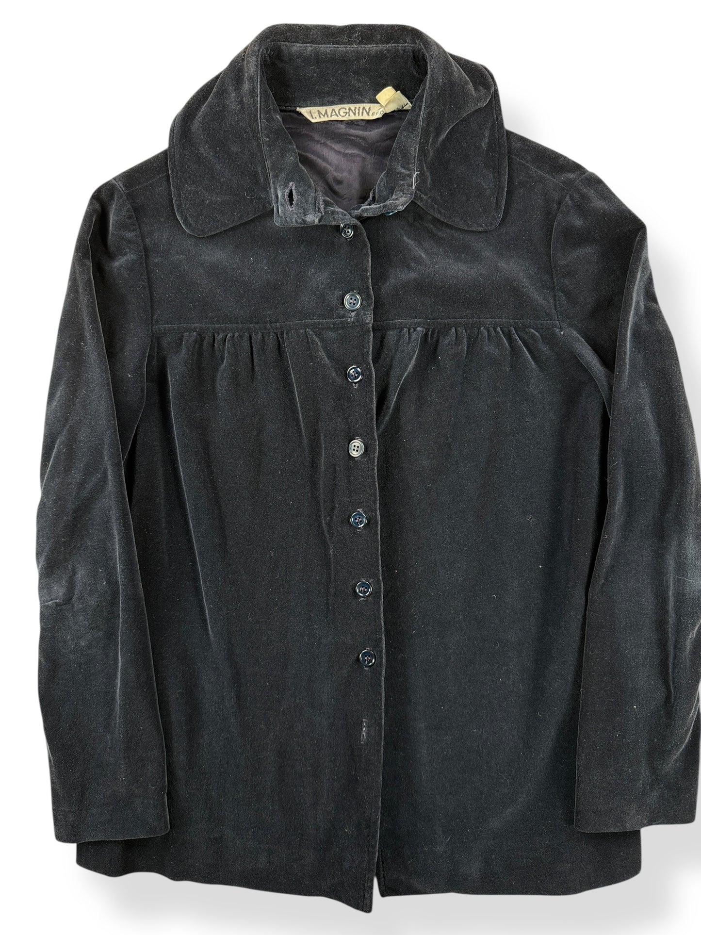 Front of Vintage I. Magnin Velvet Jacket SZ 9