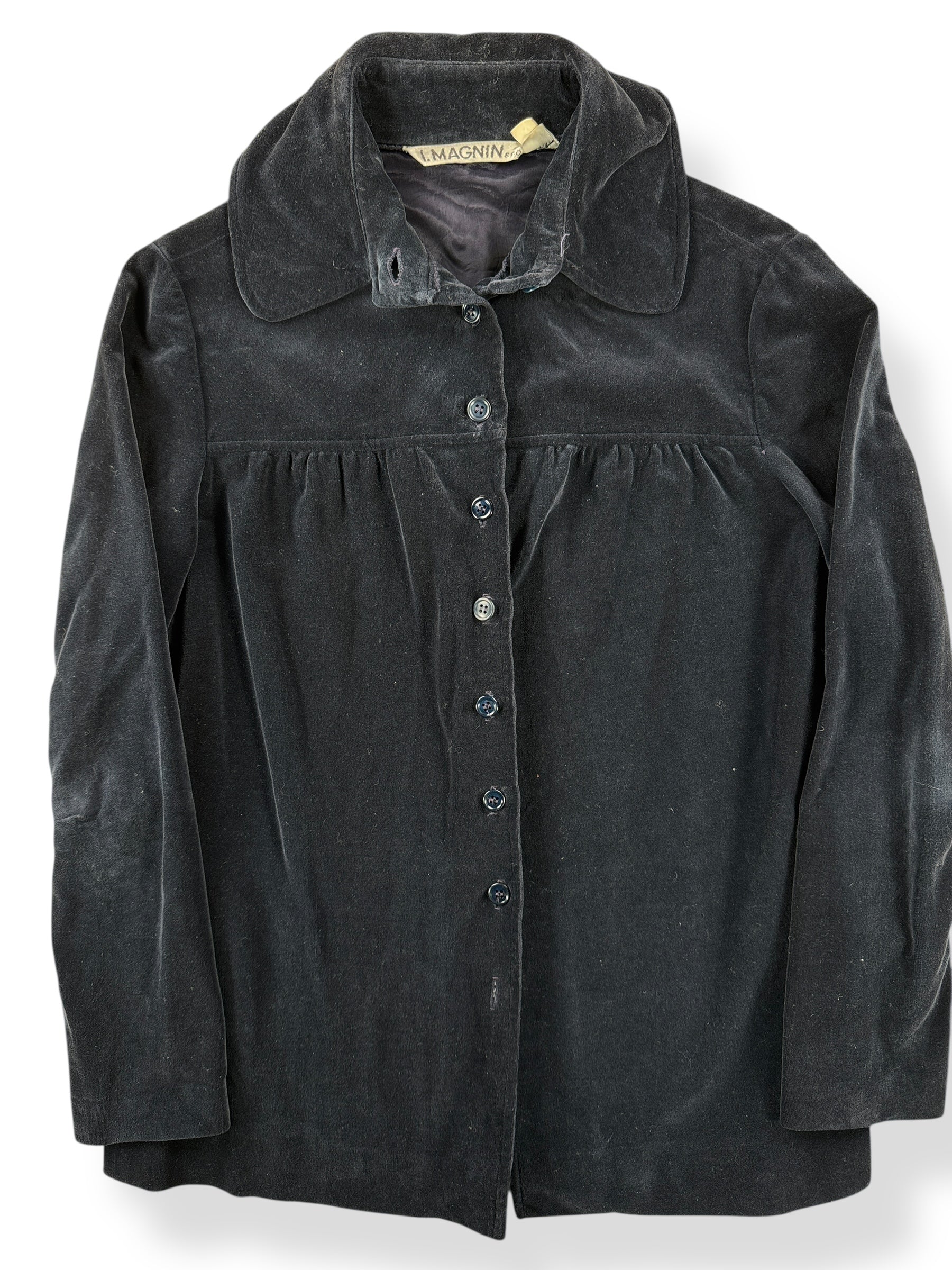 Front of Vintage I. Magnin Velvet Jacket SZ 9