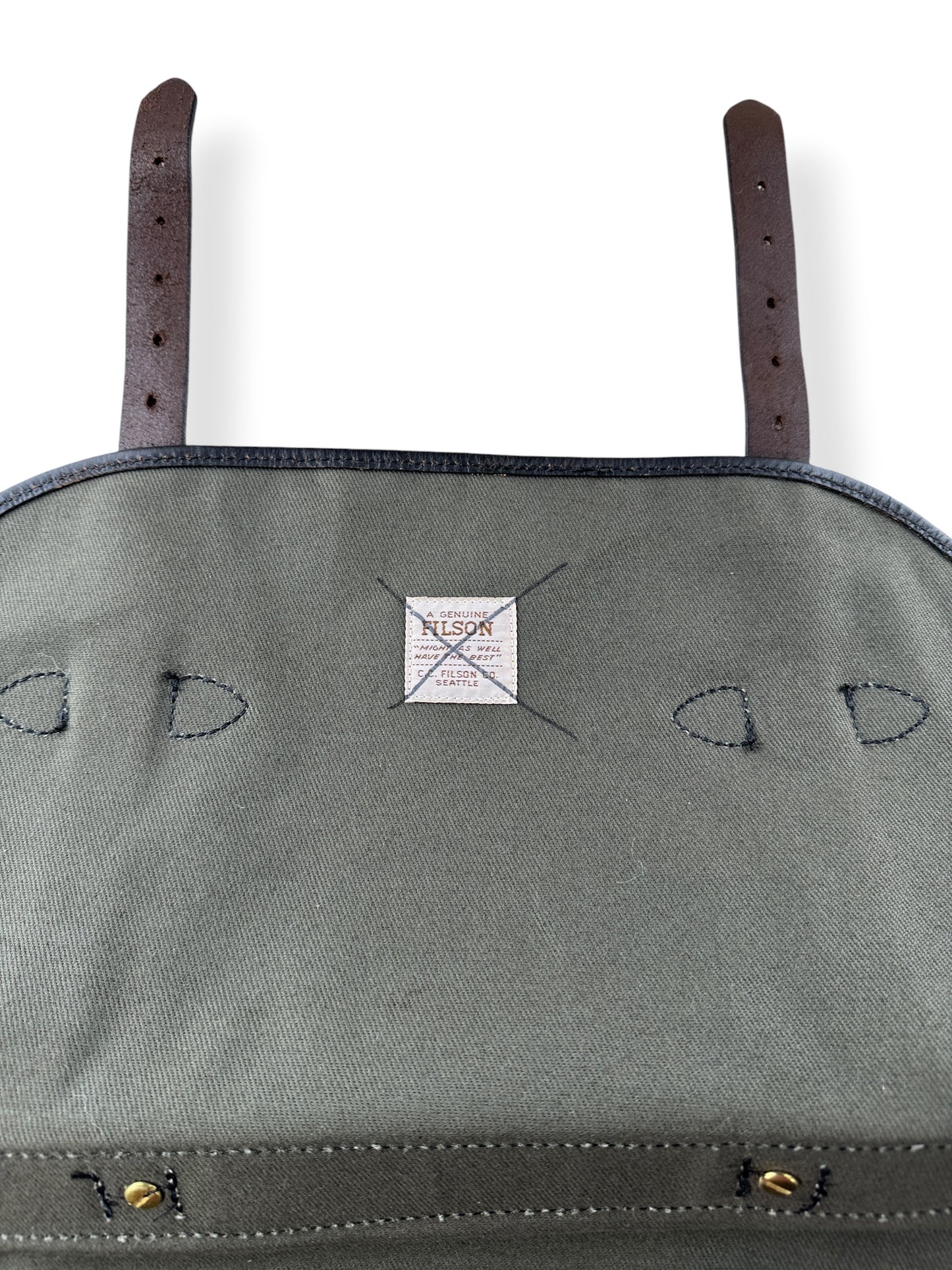 Filson Tag View of Filson Style 242 Carry On Bag