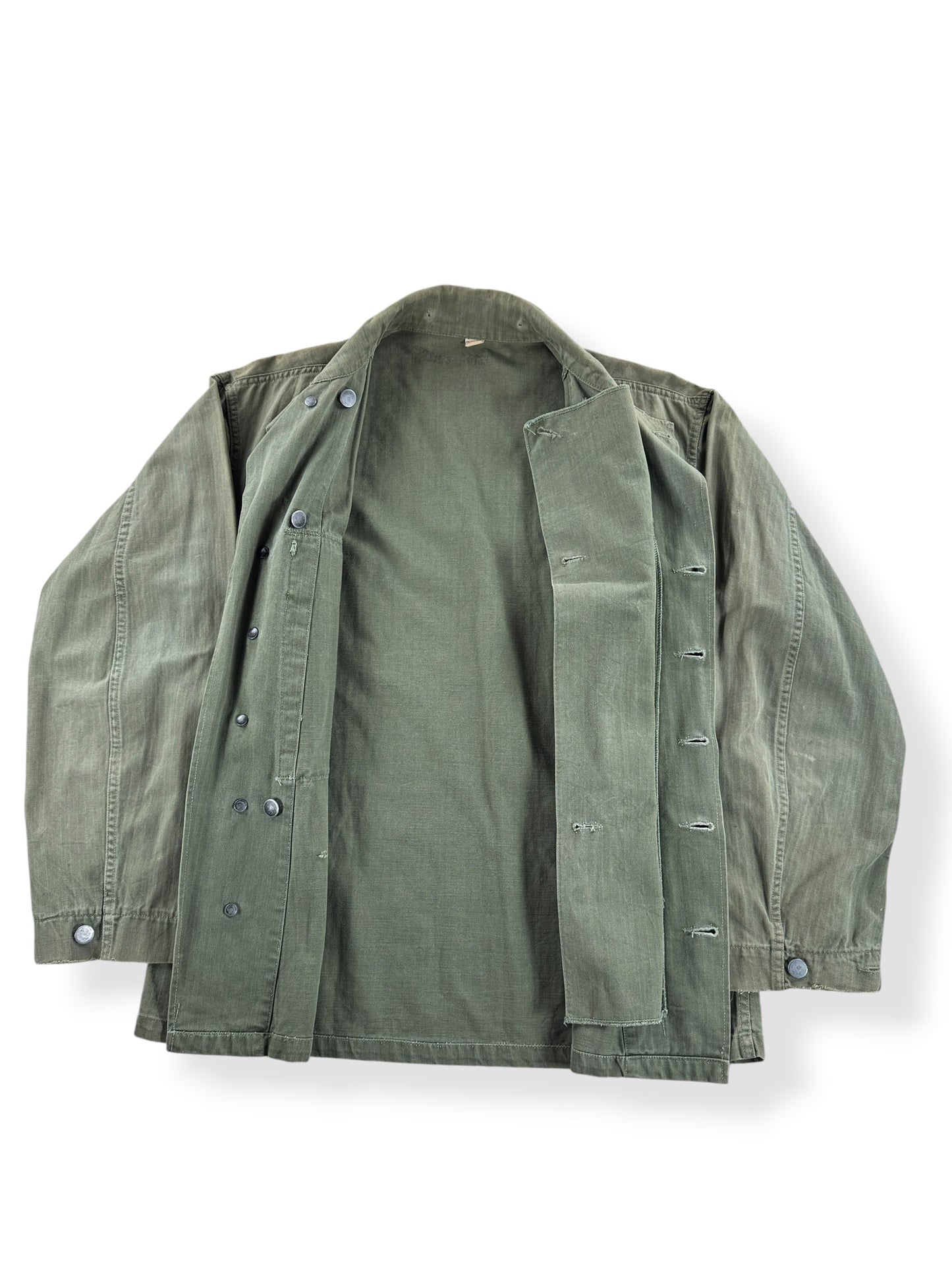Inside of Vintage HBT Military Top SZ L