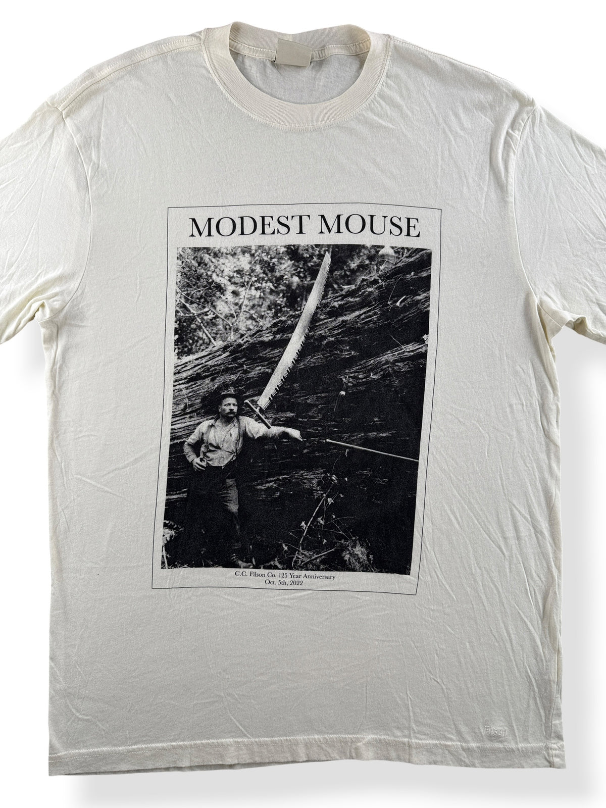 Close-up of Filson Modest Mouse Tee SZ M