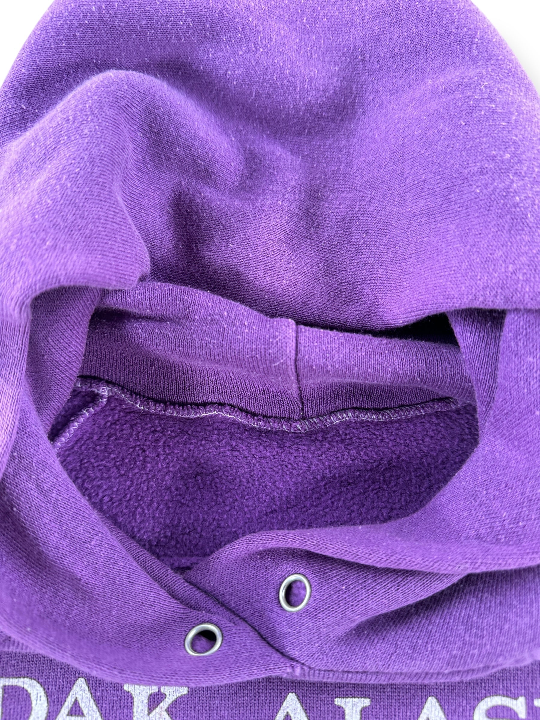 No Tag on Vintage Purple Adak AK Hoodie SZ S