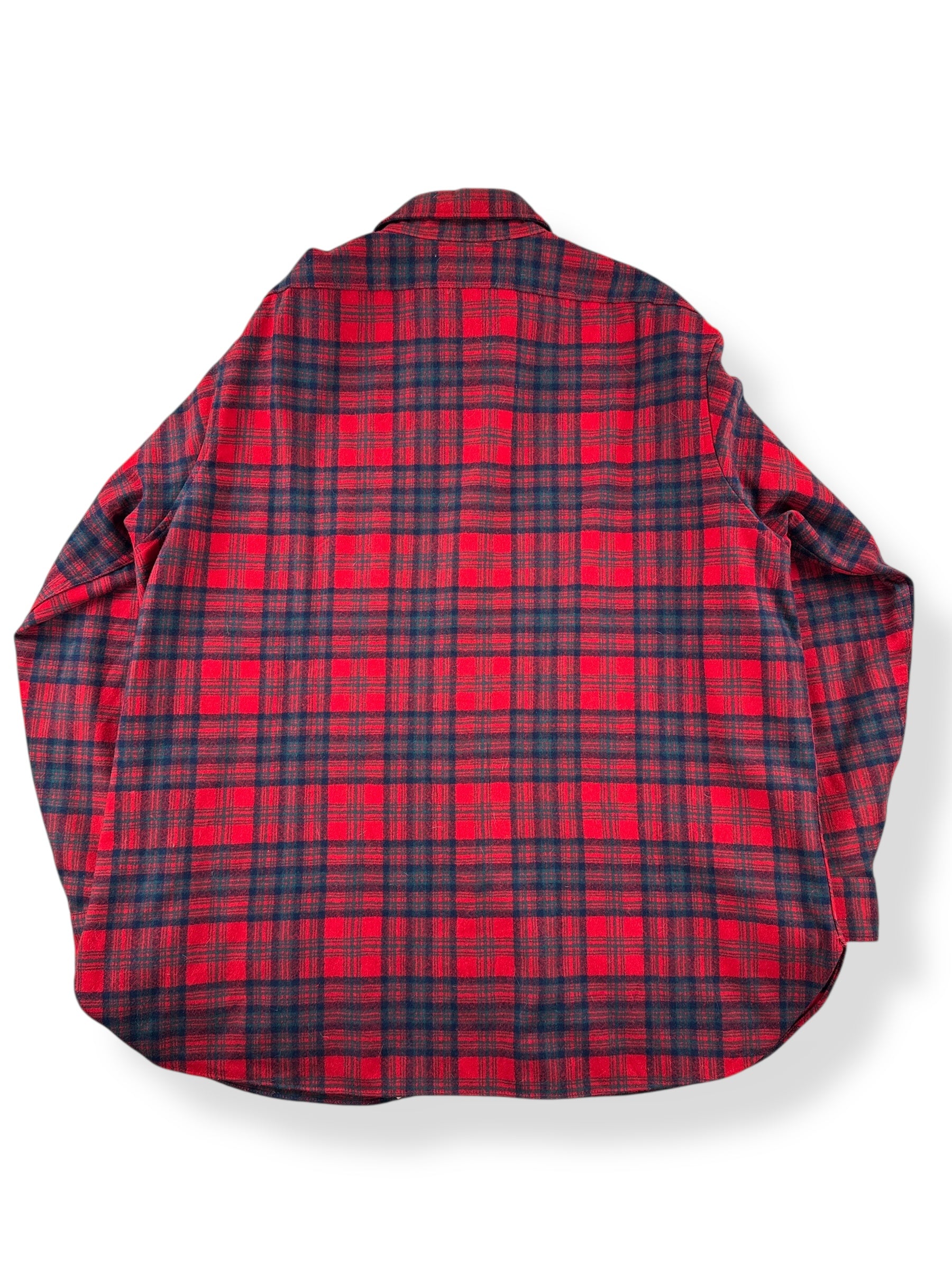 Back of Vintage Pendleton Wool Flannel SZ XXL