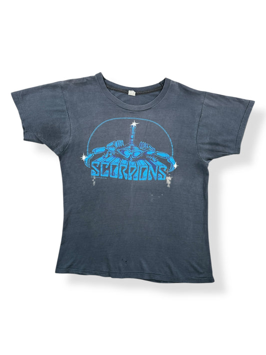 Front of Vintage 1980 Scorpions Tee SZ S