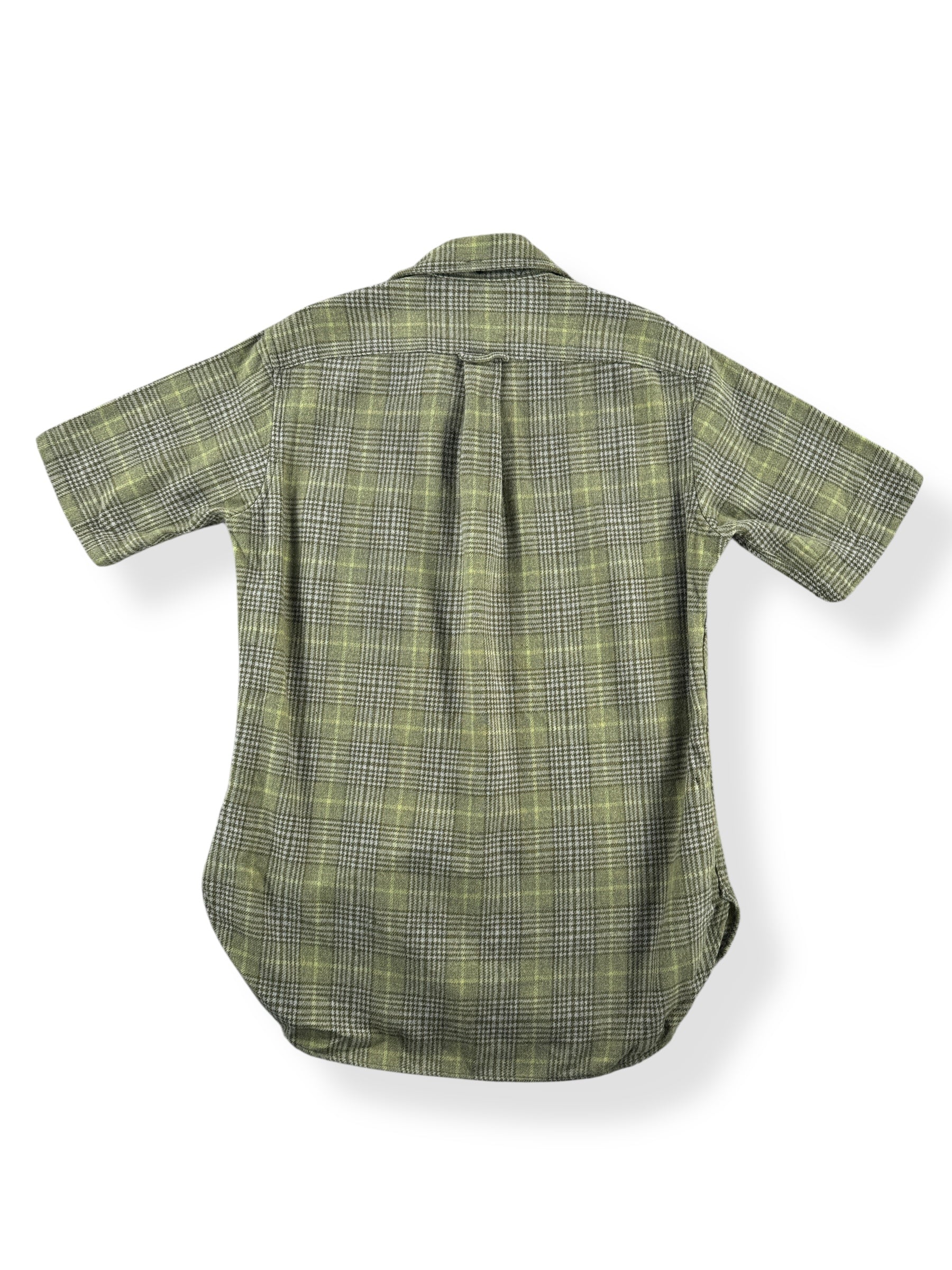 Back of Vintage Pendleton Short Sleeve Flannel SZ M AS IS