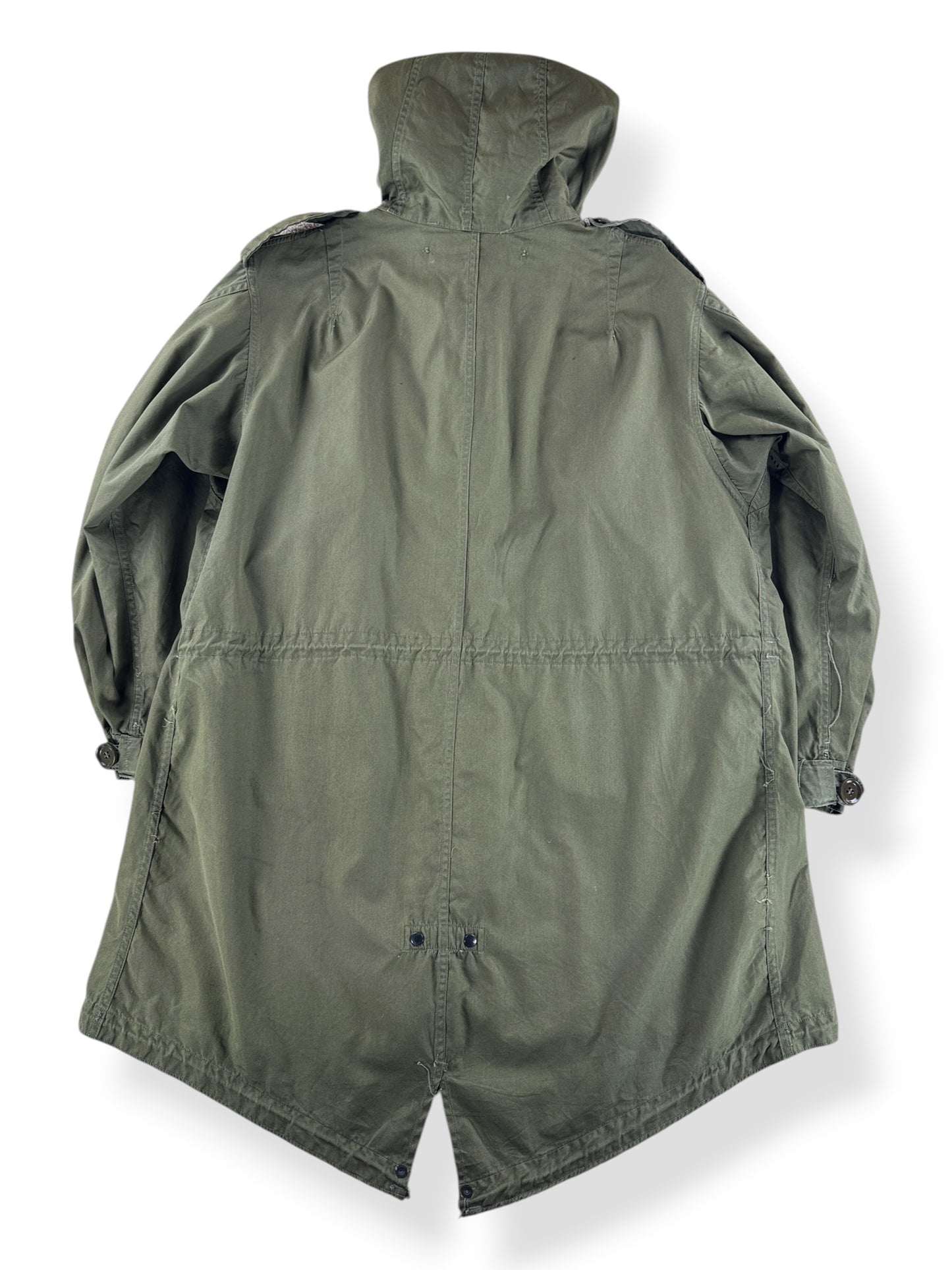 Back of Vintage Fishtail Parka Liner SZ XL