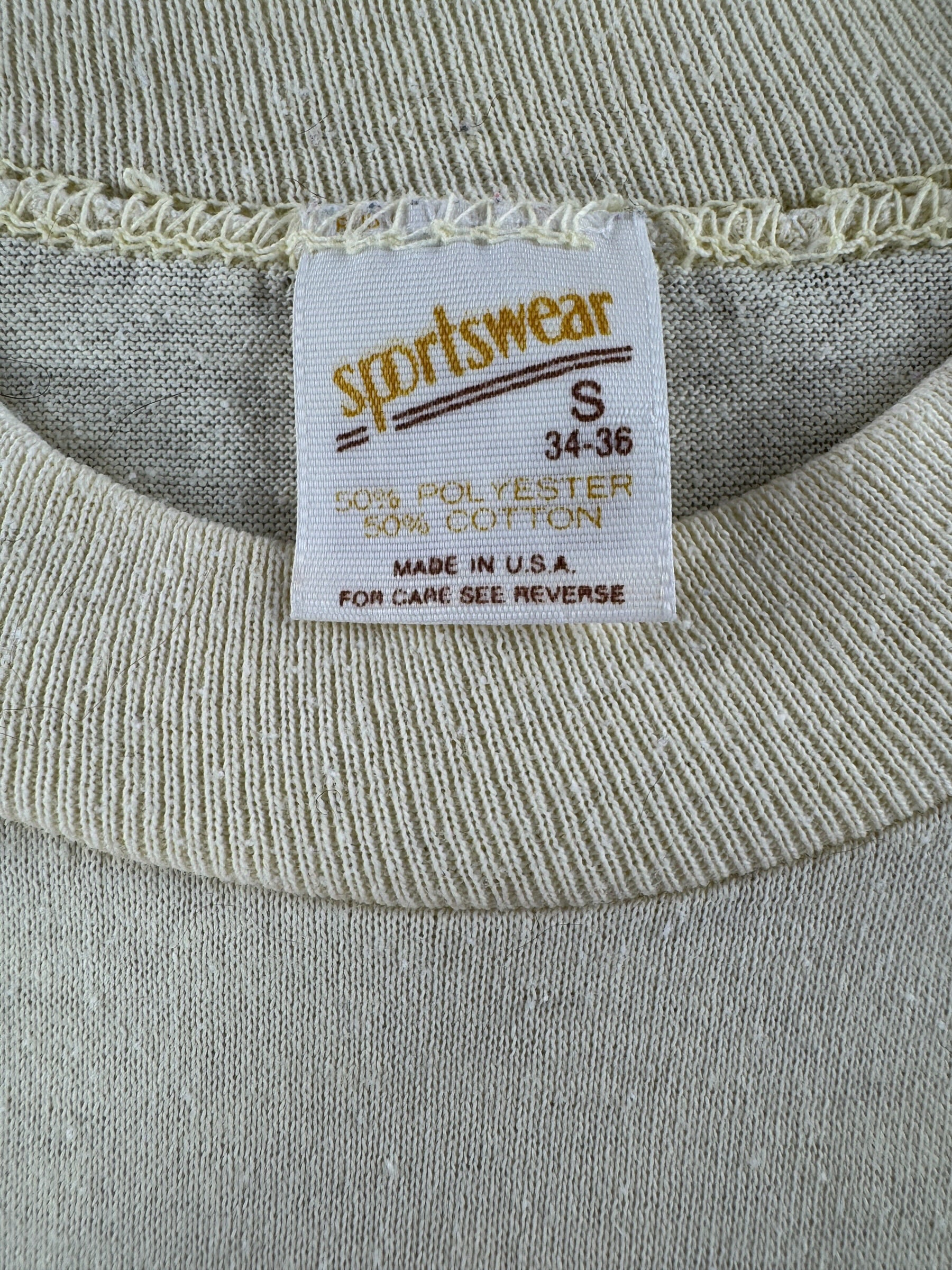 Tag on Vintage Montana Barbwire Horse Tee SZ S (Fits XS)