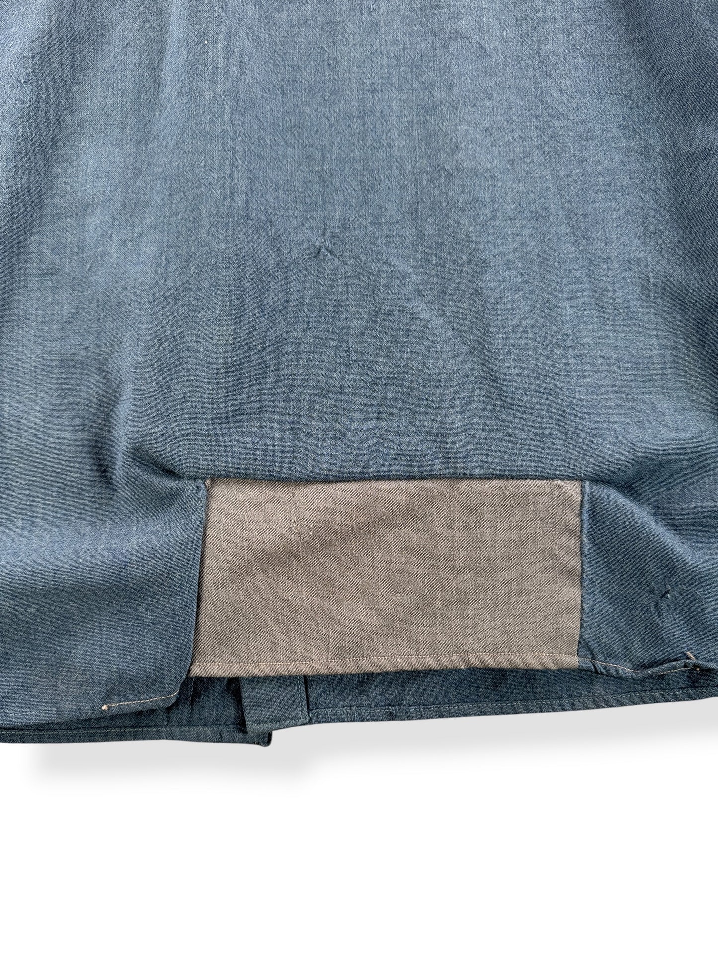 Back Repair on Vintage Rosefield Uniform Barnstable Chin Strap Shirt SZ L