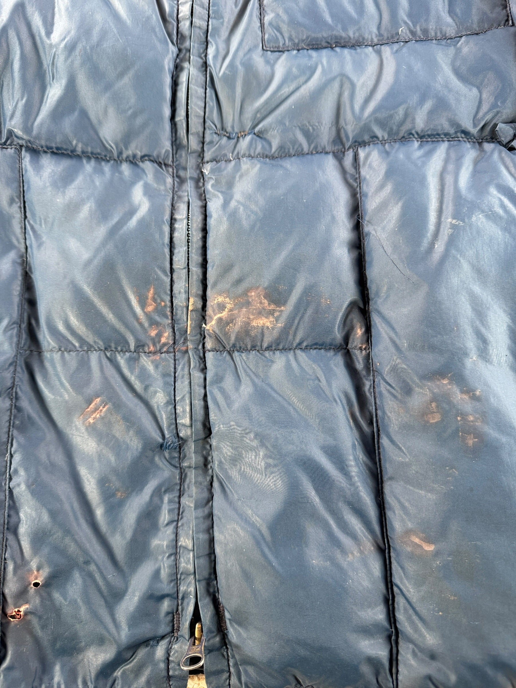 Stain on Vintage Eddie Bauer Down Jacket SZ M - AS IS