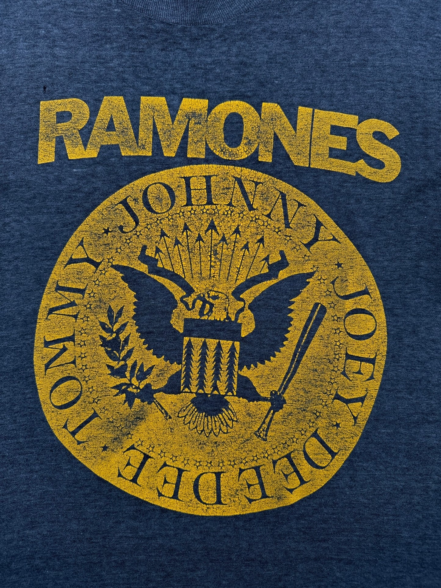 Graphic of Vintage Early 80s Ramones Tee SZ S
