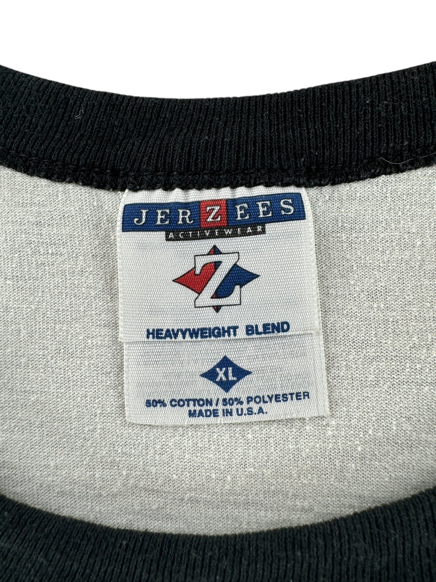 Tag on Vintage Zeke "Flat Tracker" Ringer Tee SZ XL