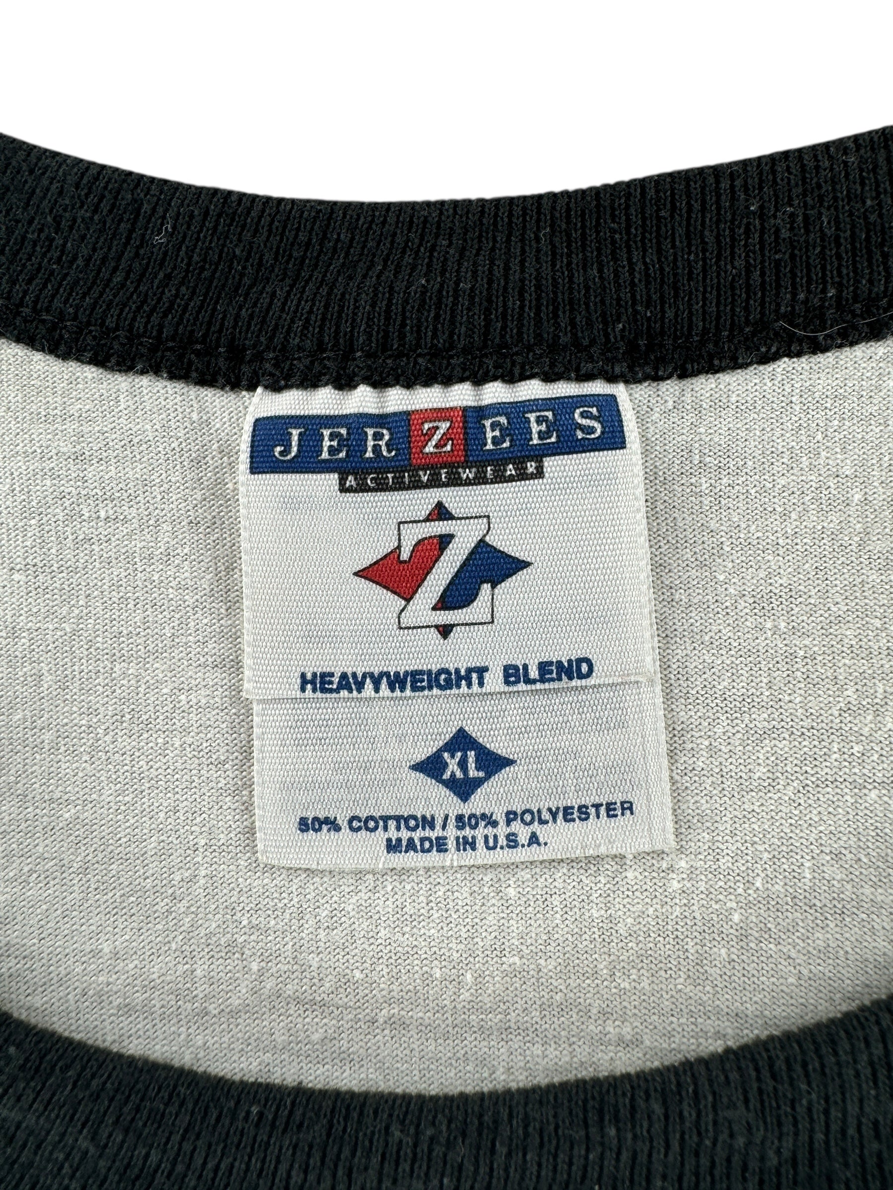 Tag on Vintage Zeke "Flat Tracker" Ringer Tee SZ XL