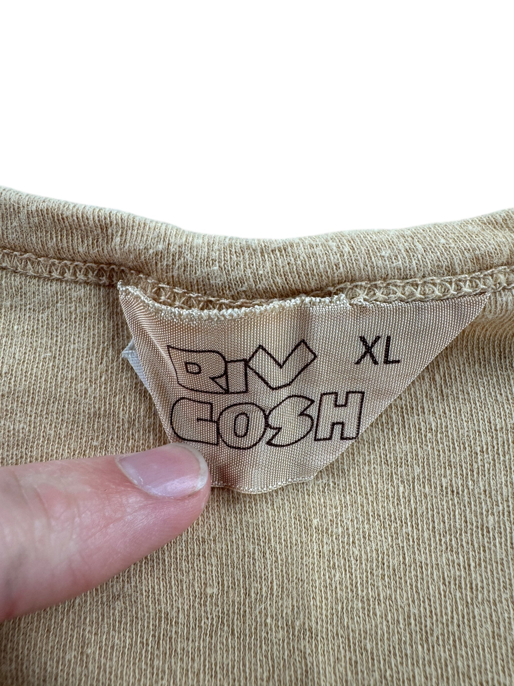 Tag on Vintage Brown Acapulco MX Tee SZ S