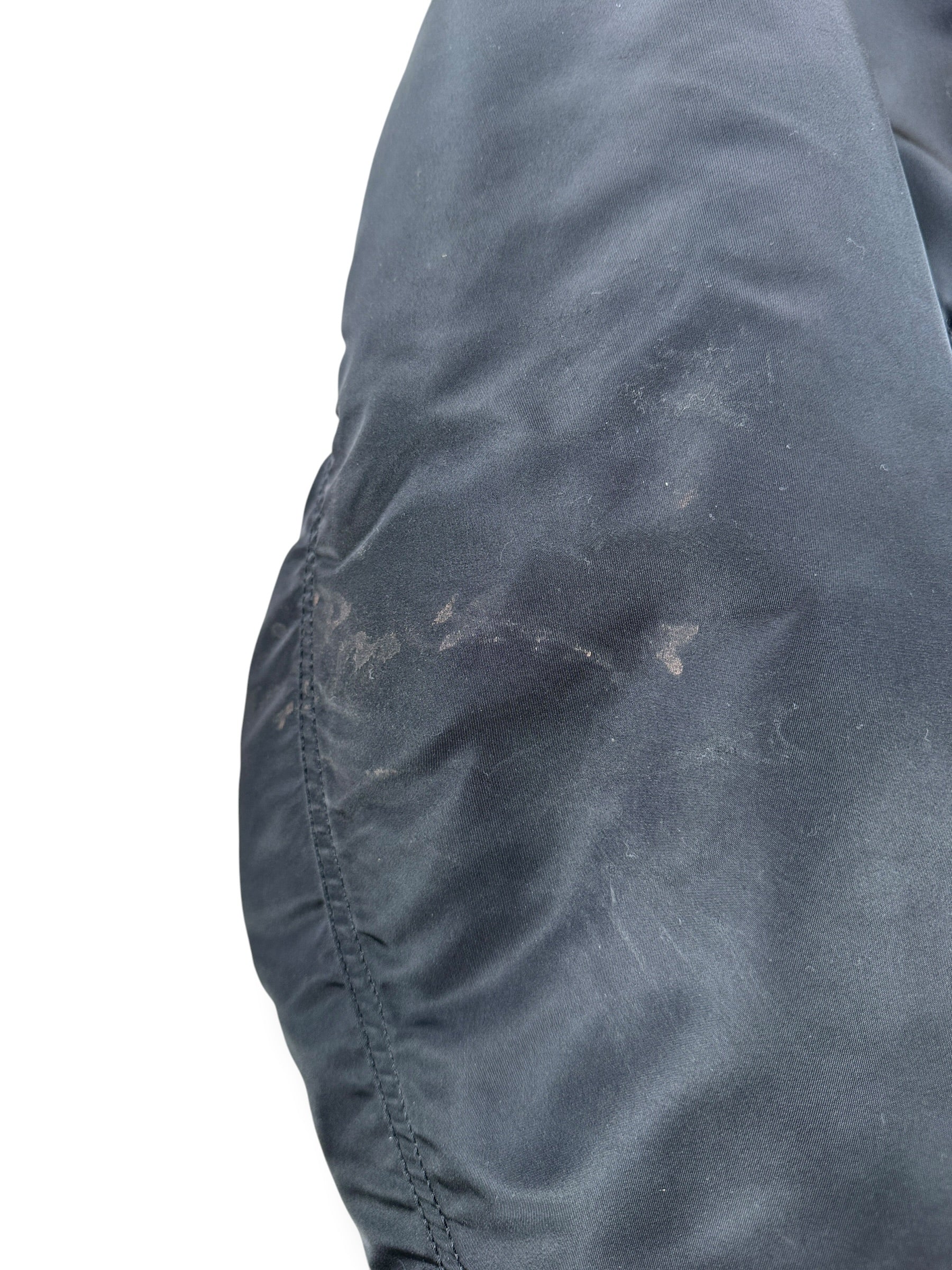 Staining on Black Alpha Industries MA-1 Bomber Jacket SZ XL