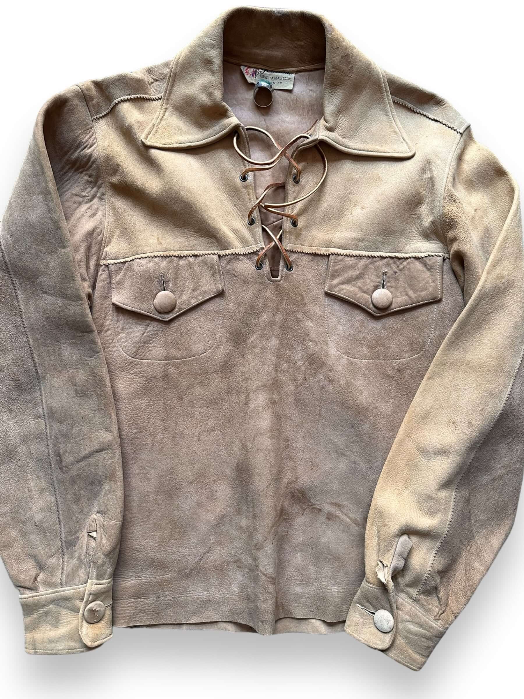 Vintage Geronimo Suede Leather Pullover Smock SZ M – The Barn Owl Vintage  Goods