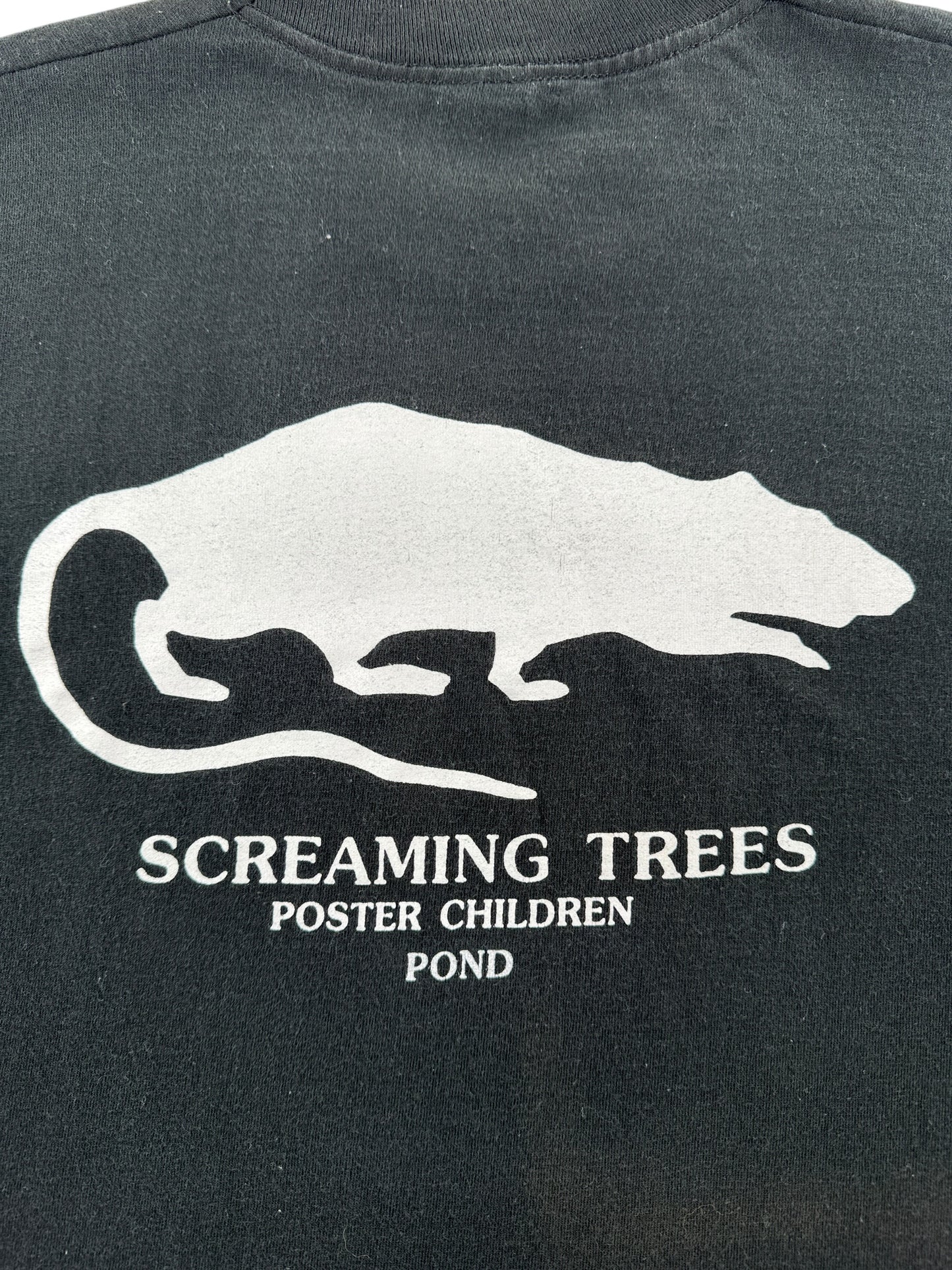 Back Graphic of Vintage Rat Sound Screaming Trees 1993 Tour Tee SZ XL