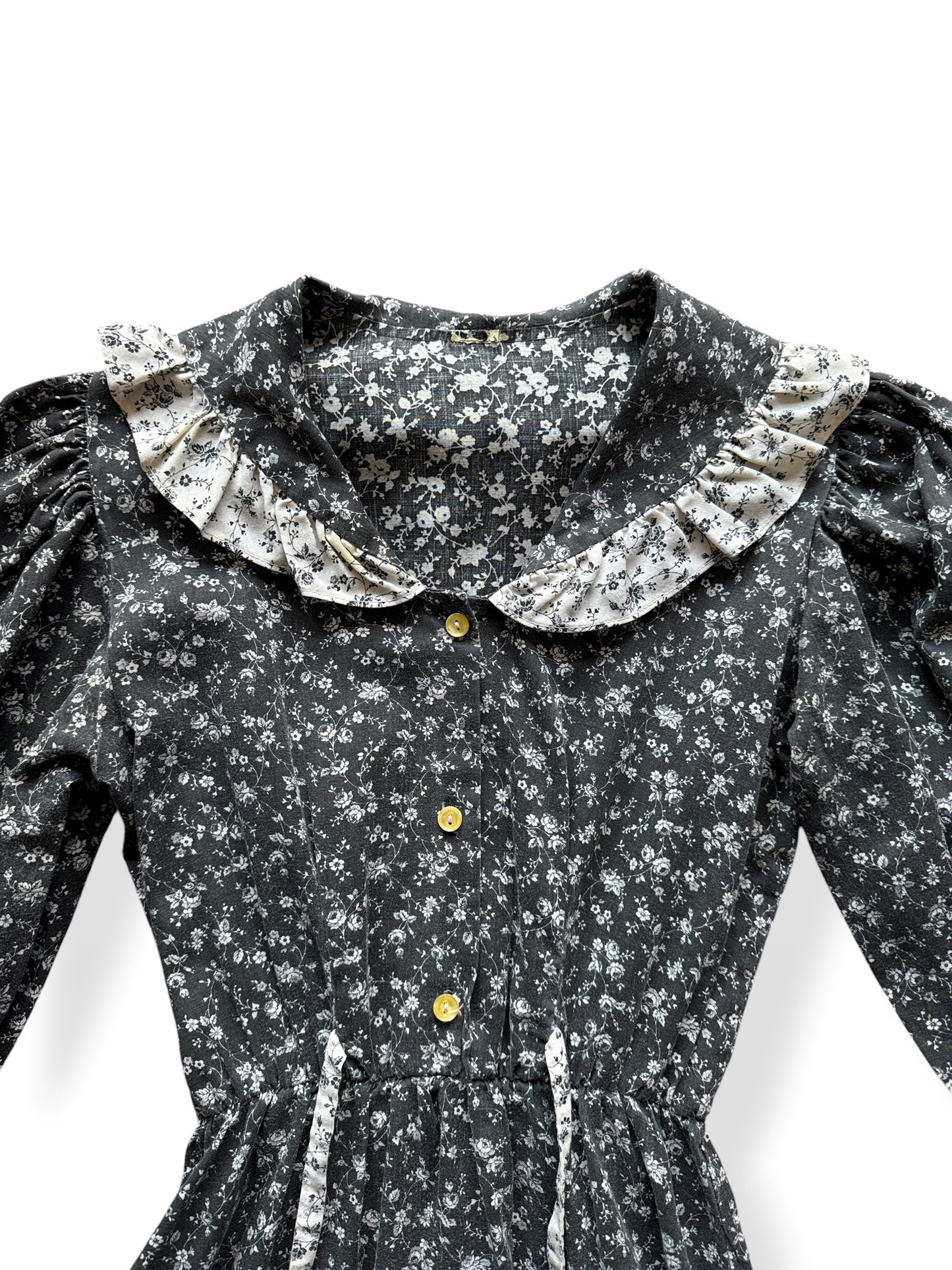 Collar on Vintage Prairie Cowgirl Dress SZ XS