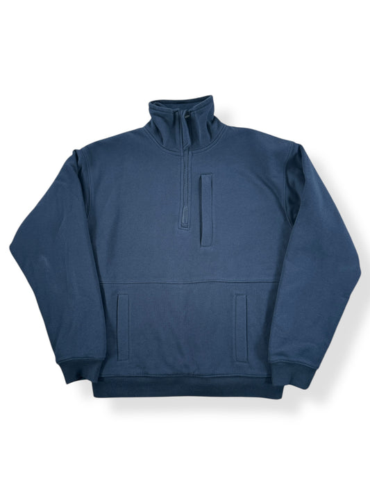 Front of Modern Filson Waffle Knit Half Zip Sweatshirt SZ S