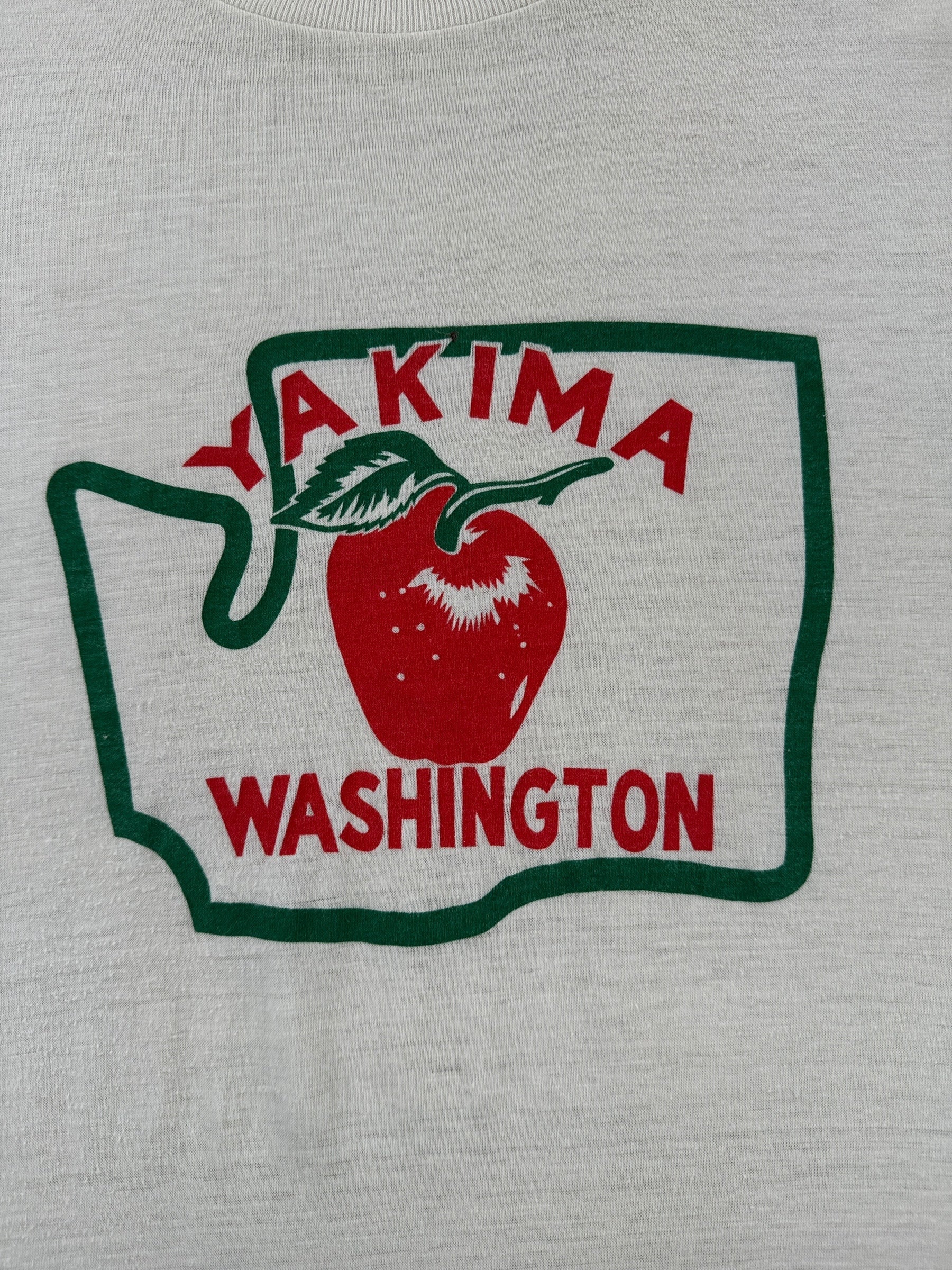 Graphic of Vintage Yakima Healthknit Tee SZ S